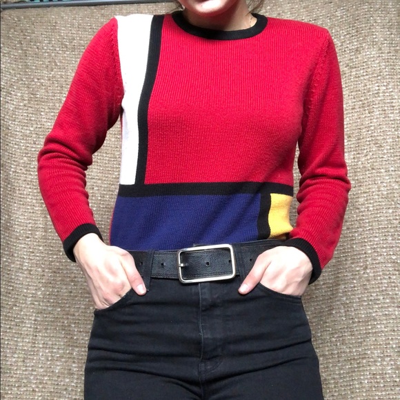 color block sweater - Picture 1 of 2